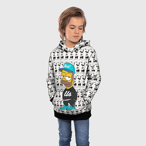 Детская толстовка Bart Just Us / 3D-Черный – фото 3