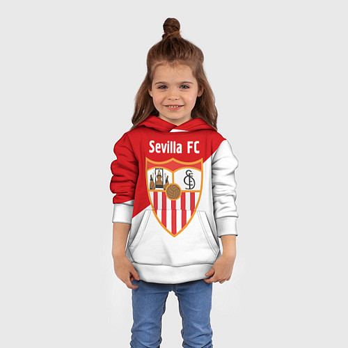 Детская толстовка Sevilla FC / 3D-Белый – фото 4