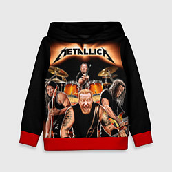 Толстовка-худи детская Metallica Band, цвет: 3D-красный
