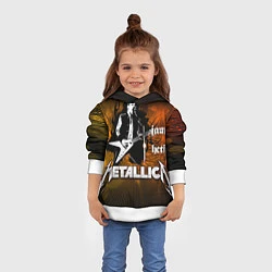 Толстовка-худи детская Metallica: James Hetfield, цвет: 3D-белый — фото 2