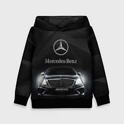 Толстовка-худи детская Mercedes, цвет: 3D-черный