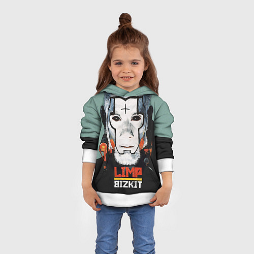 Детская толстовка Limp Bizkit: Faith Face / 3D-Белый – фото 4