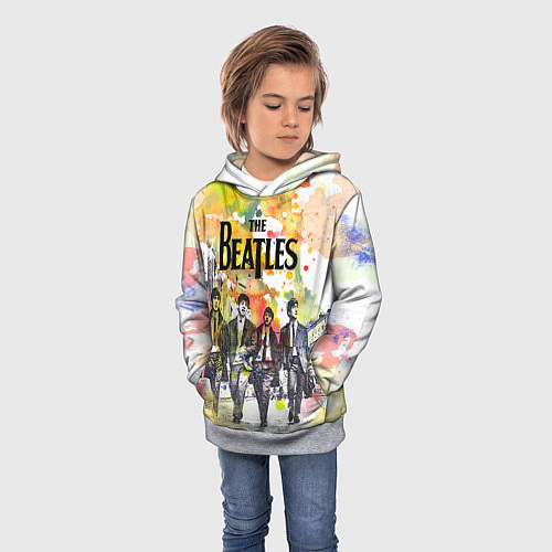 Детская толстовка The Beatles: Colour Spray / 3D-Меланж – фото 3