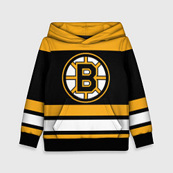 Толстовка-худи детская Boston Bruins, цвет: 3D-черный