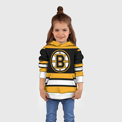 Толстовка-худи детская Boston Bruins, цвет: 3D-белый — фото 2