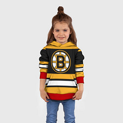 Толстовка-худи детская Boston Bruins, цвет: 3D-красный — фото 2