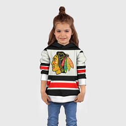 Толстовка-худи детская Chicago Blackhawks, цвет: 3D-белый — фото 2