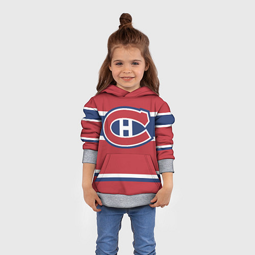 Детская толстовка Montreal Canadiens / 3D-Меланж – фото 4