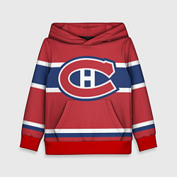 Толстовка-худи детская Montreal Canadiens, цвет: 3D-красный