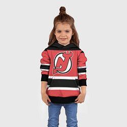 Толстовка-худи детская New Jersey Devils, цвет: 3D-черный — фото 2