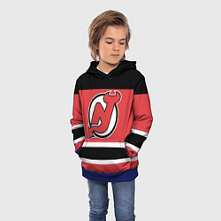 Толстовка-худи детская New Jersey Devils, цвет: 3D-синий — фото 2
