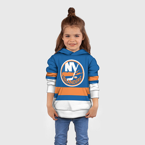 Детская толстовка New York Islanders / 3D-Белый – фото 4