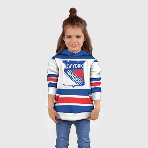 Детская толстовка New York Rangers / 3D-Белый – фото 4