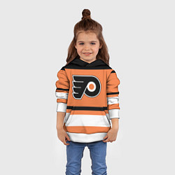 Толстовка-худи детская Philadelphia Flyers, цвет: 3D-белый — фото 2