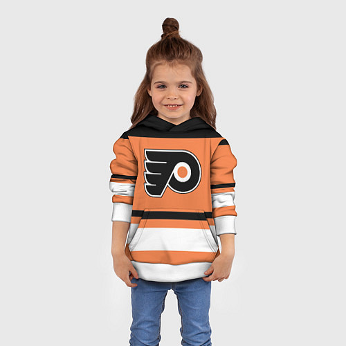 Детская толстовка Philadelphia Flyers / 3D-Белый – фото 4