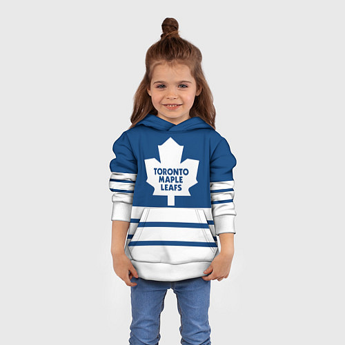 Детская толстовка Toronto Maple Leafs / 3D-Белый – фото 4