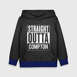 Толстовка-худи детская Straight Outta Compton, цвет: 3D-синий