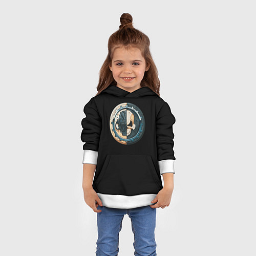 Детская толстовка Adeptus Mechanicus / 3D-Белый – фото 4