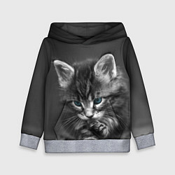 Детская толстовка Голубоглазый котенок