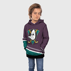 Толстовка-худи детская Anaheim Ducks Selanne, цвет: 3D-черный — фото 2