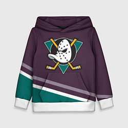 Толстовка-худи детская Anaheim Ducks Selanne, цвет: 3D-белый