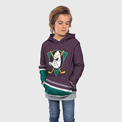 Толстовка-худи детская Anaheim Ducks Selanne, цвет: 3D-меланж — фото 2