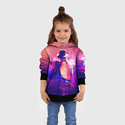 Толстовка-худи детская Michael Jackson: Moon, цвет: 3D-черный — фото 2