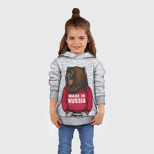 Детская толстовка Made in Russia / 3D-Меланж – фото 4