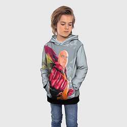 Толстовка-худи детская One Punch Man Fist, цвет: 3D-черный — фото 2
