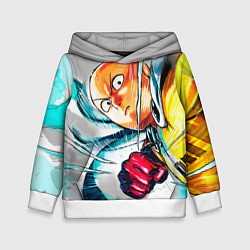 Толстовка-худи детская One Punch Man Rage, цвет: 3D-белый