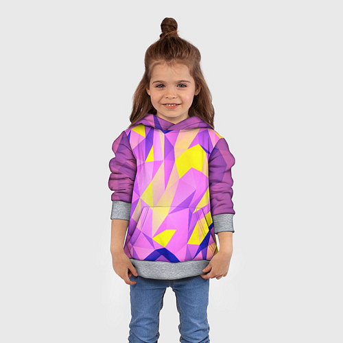 Детская толстовка Texture / 3D-Меланж – фото 4
