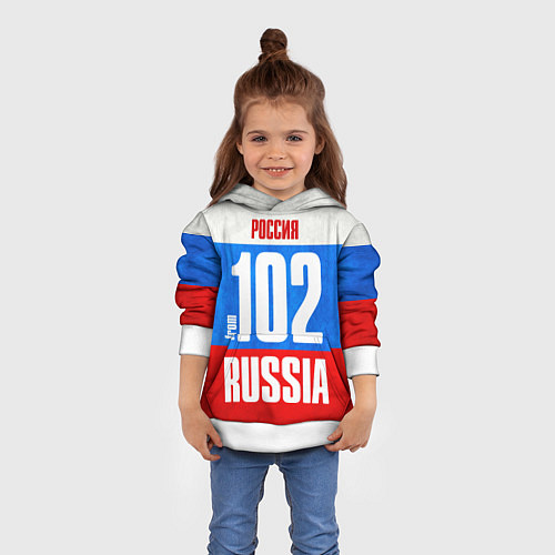 Детская толстовка Russia: from 102 / 3D-Белый – фото 4
