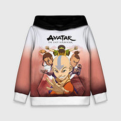 Толстовка-худи детская Avatar: The last airbender, цвет: 3D-белый