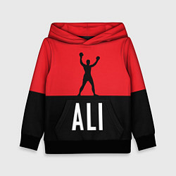 Толстовка-худи детская Ali Boxing, цвет: 3D-черный