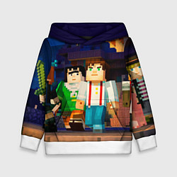 Толстовка-худи детская Minecraft Men's, цвет: 3D-белый