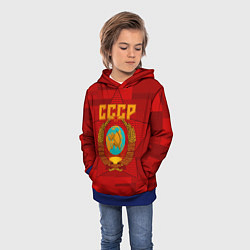 Толстовка-худи детская СССР, цвет: 3D-синий — фото 2