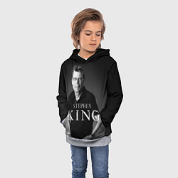 Толстовка-худи детская Стивен Кинг, цвет: 3D-меланж — фото 2