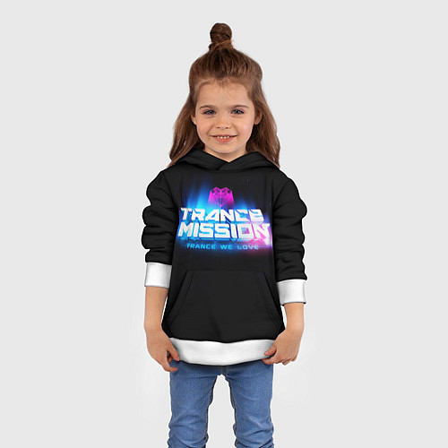 Детская толстовка Trancemission: Trance we love / 3D-Белый – фото 4