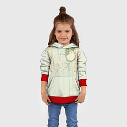 Толстовка-худи детская Тоторо, цвет: 3D-красный — фото 2