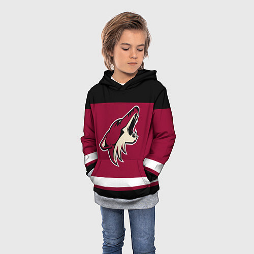 Детская толстовка Arizona Coyotes / 3D-Меланж – фото 3