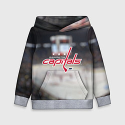 Толстовка-худи детская Washington Capitals, цвет: 3D-меланж