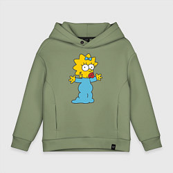 Детское худи оверсайз Maggie Simpson