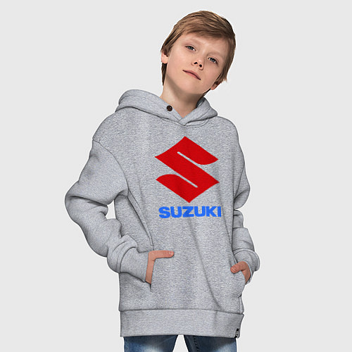 Детское худи оверсайз Suzuki / Меланж – фото 4
