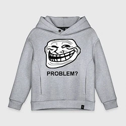 Детское худи оверсайз Trollface. Problem? Проблемы?