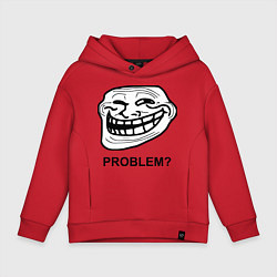 Детское худи оверсайз Trollface. Problem? Проблемы?