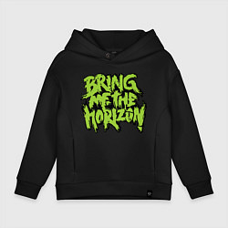 Толстовка оверсайз детская Bring me the horizon, цвет: черный