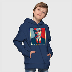 Толстовка оверсайз детская G-Man Hope, цвет: тёмно-синий — фото 2