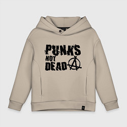 Детское худи оверсайз Punks not dead