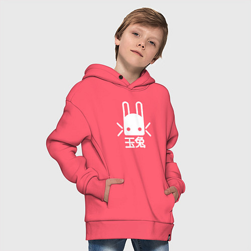 Детское худи оверсайз Destiny Rabbit / Коралловый – фото 4