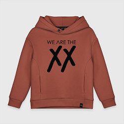 Толстовка оверсайз детская We are the XX, цвет: кирпичный